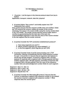 2001 Midterm Solutions