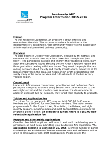 2015-16 Leadership A2Y Program Information