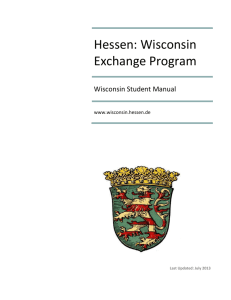 Hessen: Wisconsin Exchange Program