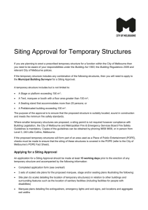Siting Approval for Temporary Structures - Fact