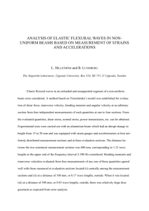 Analysis of elastic flexural waves in non