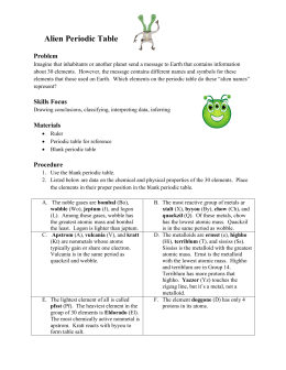 Worksheets Alien Periodic Table Worksheet 3 skills lab alien periodic table problem imagine that inhabitants or another