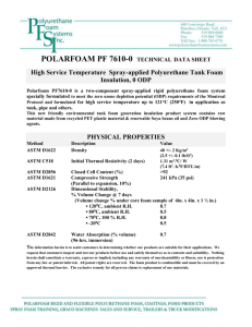 polarfoam pf 7610-0 technical data sheet