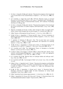 List of Publications - Prof. Nazzareno Re