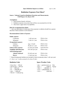 Radiation Exposure Fact Sheet