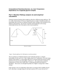 Computational Chemistry Exercise: cis, trans Temperature