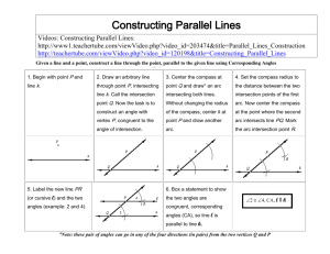 Constructing Parallel Lines