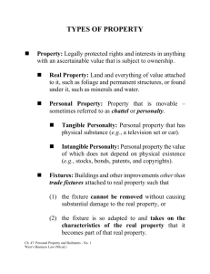 TYPES OF PROPERTY