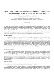 hard x-ray and metric/decimetric spatially resolved observations of