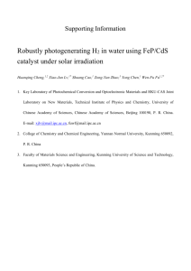 Supporting Information Robustly photogenerating H2 in water using