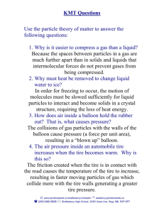 Use the particle theory of matter to answer the following