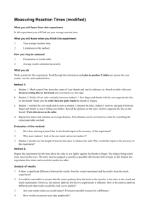 Measuring Reaction Times (modified) [word document]