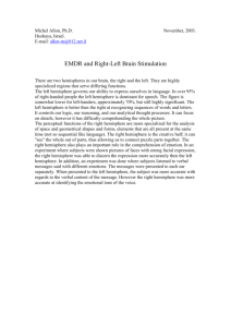 EMDR and Right-Left Brain Stimulation