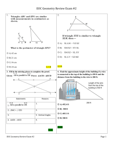Coordinate Geometry Exam Bank