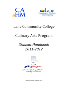 Culinary Arts Program - Lane Community College