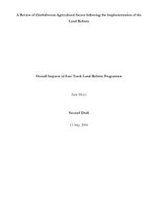 Overall Impacts of Fast Track Land Reform Programme