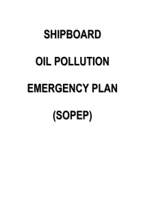Shipboard Oil Pollution Emergency Plan (sopep)