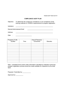 Compliance Audit Forms (Land-based)