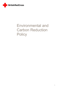 Environmental and Carbon Reduction Policy