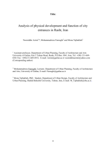 Analysis of physical development and activity pattern along the main