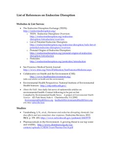 List of References on Endocrine Disruption Websites & List Serves