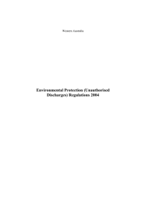 Environmental Protection (Unauthorised Discharges