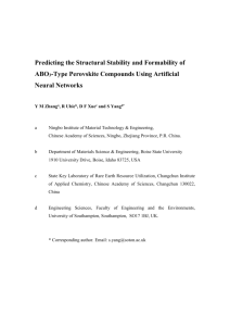 Predicting the Structural Stability and Formability of