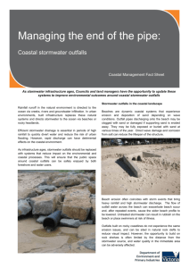 Coastal stormwater outfalls - Department of Environment, Land