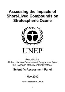Assessing the Impacts of Short-Lived - Ozone Secretariat