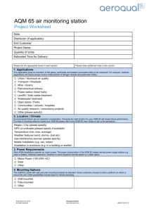 AQM 65 Project Worksheet