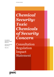 Chemical Security: Toxic Chemicals of Security Concern