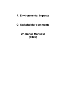 F. Environmental impacts - Capacity Development for the CDM