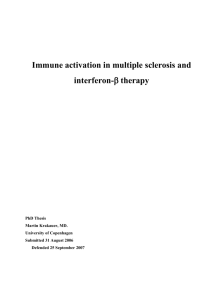 2.3. Immunomodulatory treatments for multiple sclerosis