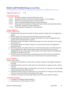 Kinetic and Potential Energy (Teacher Notes)