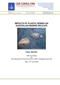 Impacts of plastic debris on Australian marine wildlife (DOC