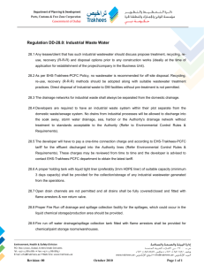 Regulation DD-28.0 Industrial Waste Water