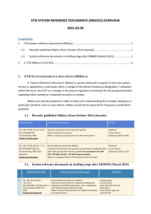 1. ETSI System reference documents (SRDocs)