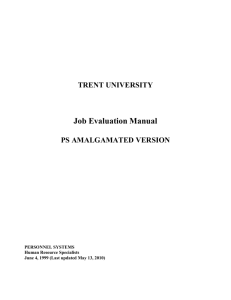 introduction to the job evaluation manual