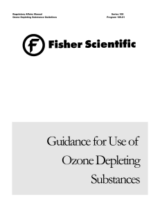 Program 109.01 - Ozone Depleting Substance Guidelines