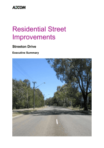 Executive Summary: Residential Street Improvements