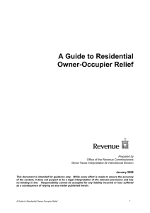 A Guide to Residential Owner-Occupier Relief