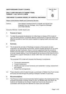 DRAFT PROFROMA - Hertfordshire County Council
