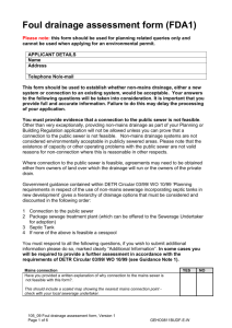 105_09 Foul drainage assessment form (FDA1)