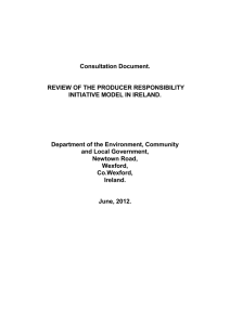 Review Of The Producer Responsibility Initiative Model In Ireland