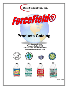 On-Line Product Catalog - Shield Industries, Inc