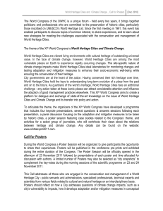 World Heritage Cities and Climate Change _ draft K. Manz