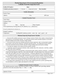 Cathodic Protection Inspection Form