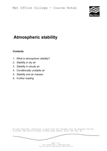 1. What is atmospheric stability?