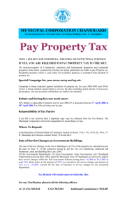 Pay Property Tax - Municipal Corporation Chandigarh