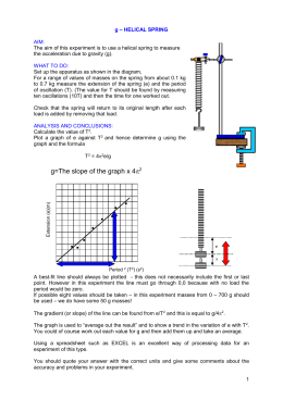 Chemistry – Unit 5 Worksheet 1